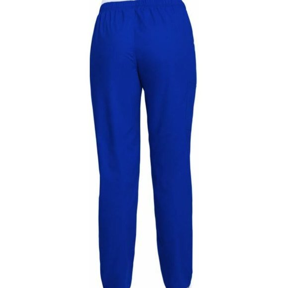 NEW Plus Size Stretch Medical Nurse Women's Draw String Bottoms Pants - BLUE 3XL - Picture 2 of 2